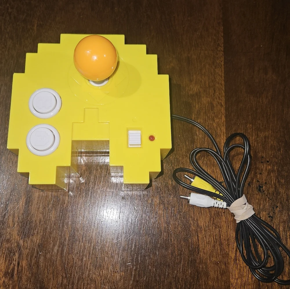 PAC-MAN Yellow Arcade Style Joystick 2012 Controller.